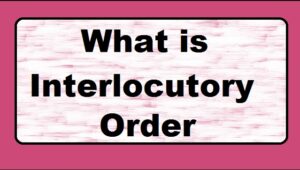 Interim or interlocutory orders are those orders which are passed by a court during the pendency of a suit or proceeding and these orders do not determine finally the substantive rights and liabilities on the parties in respect of the subject matter of the suit and proceeding.